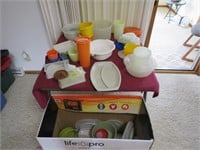 Tupperware, & other plastic storage containers