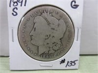 1891-S Morgan Dollar – G