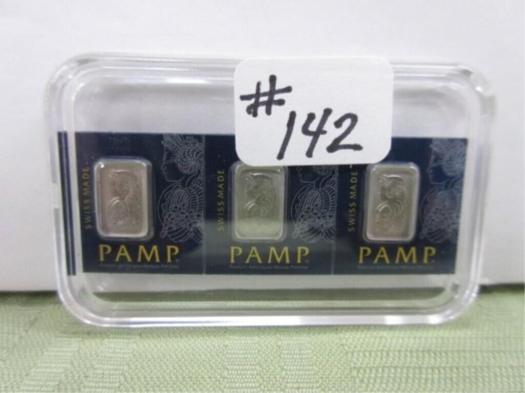 (3) 1 Gram 999.5 Platinum Ingots –