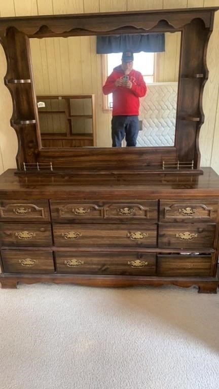 Large Dresser and Mirror