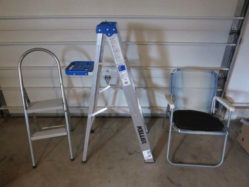 4 ft aluminum step ladder, step stool