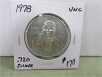 1978 .720 Silver 1 oz Mexicano Cien Pesos – UNC