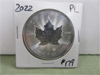 2022 $5 Canada 1 oz .9999 Silver “Maple Leaf” – P