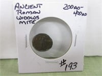 Ancient 200AD-400AD Roman Widows Mite Coin