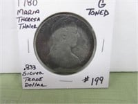 1870 .833 Silver Maria Thersea Thaler Trade -