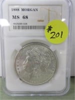 1888 Morgan Dollar Slabbed (MS-68)