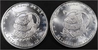 (2) 1 OZ .999 SILVER DON’T TREAD ON ME ROUNDS