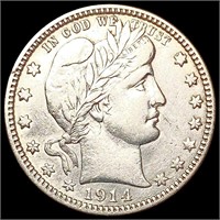 1914 Barber Quarter CLOSELY UNCIRCULATED