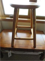 Wood stool 24" tall