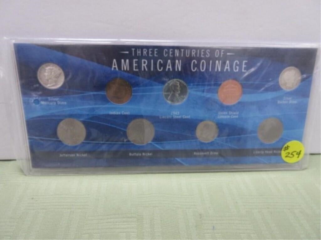 Three Centuries of American Coinage Set -