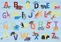 Eric Carle Elementary Blue Alphabet Kids RUG