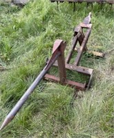 3 point hitch high lift hay spear