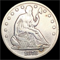 1876 Seated Liberty Half Dollar LIGHTLY