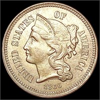 1866 Nickel Three Cent UNCIRCULATED