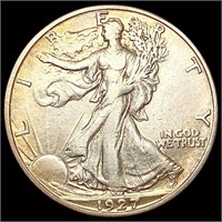1927-S Walking Liberty Half Dollar NEARLY