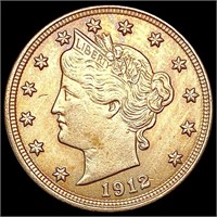 1912 Liberty Victory Nickel UNCIRCULATED