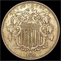 1868 Shield Nickel CLOSELY UNCIRCULATED