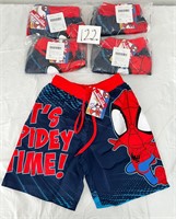 Marvel Spider Man Spidey Time Boys Swim Trunks 5/6