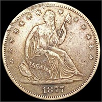 1877-S Seated Liberty Half Dollar NEARLY