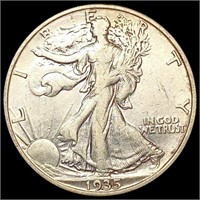 1935-D Walking Liberty Half Dollar NEARLY
