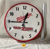 Milwaukee Tools Red Zone Clock Untested