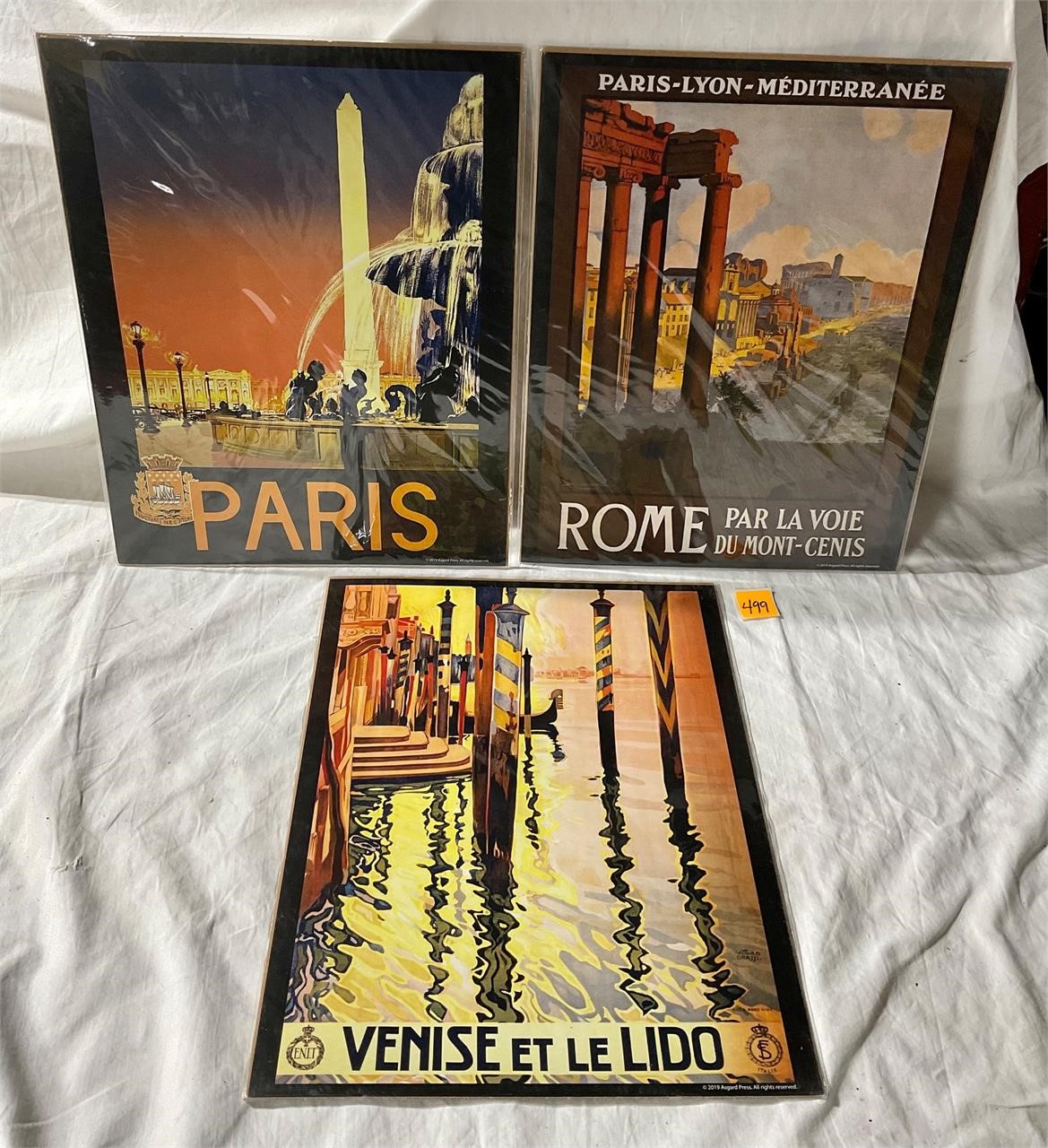 Vtg Travel Series 11x14 Poster Prints Rome Paris
