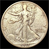 1918-S Walking Liberty Half Dollar LIGHTLY