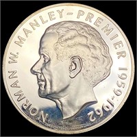 1977 Jamaica Silver $5 GEM PROOF