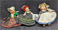 3 Madame Alexander Dolls Sweden Netherlands Finlan