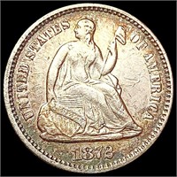1872 Seated Liberty Half Dime CLOSELY