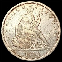 1844-O Seated Liberty Half Dollar NEARLY