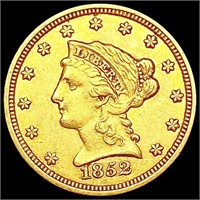 1852 $2.50 Gold Quarter Eagle CLOSELY