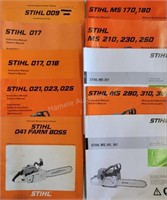 Stihl chainsaw operator manuals - manuals 009, 017