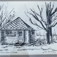 "Log Cabin Homer Watson's Estate" by June Weiland