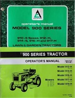 Allis Chalmers operator manual - model 900 series,