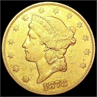 1878-S $20 Gold Double Eagle UNCIRCULATED