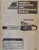 McCulloch(1) Chain Saw Promac 655 Owner and Main