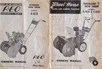 (1) Reo Manual l
(1) Wheel Horse Manual