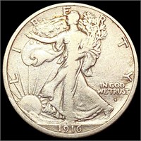 1916-S Walking Liberty Half Dollar NICELY