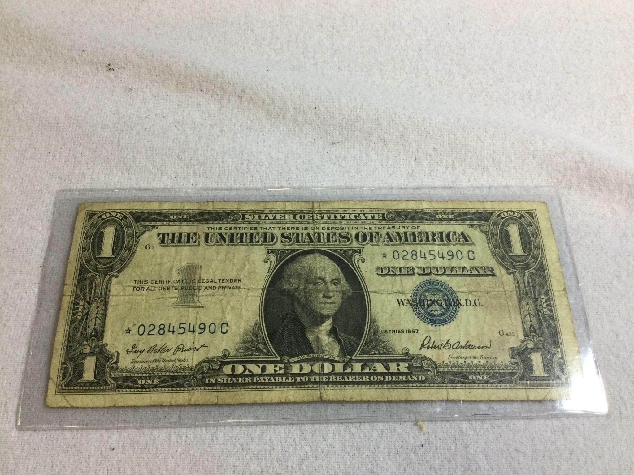 Rare US 1957 Star Note US Silver Certificate