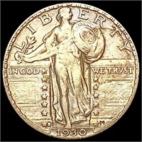 1930-S Standing Liberty Quarter NEARLY