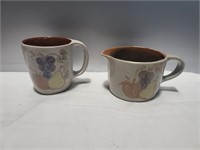 Stoneware creamer/mug