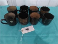 8 Stoneware Mugs