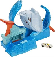 Hot Wheels Toy Car Track Set, Robo Shark Frenzy
