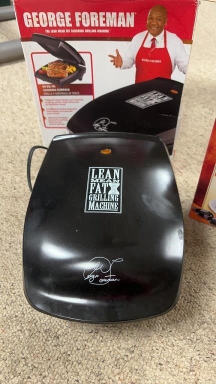 George Foreman grilling machine , new bacon bowl