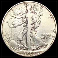 1938-D Walking Liberty Half Dollar NEARLY