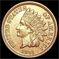 1861 Indian Head Cent CLOSELY UNCIRCULATED
