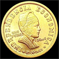 1952 Bolivia .1126oz Gold 3 1/2 Gramos