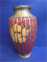Silver Overlay Vase
