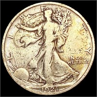 1921 Walking Liberty Half Dollar LIGHTLY
